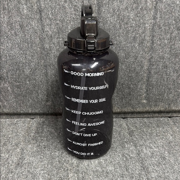 Other - Black Motivational Water Bottle 128 oz